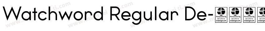 Watchword Regular De字体转换